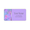 Search for purple bat mitzvah return address labels Elegant