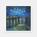 Search for starry night napkins Impressionism