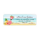 Search for flamingos return address labels Pink flamingo