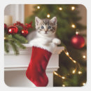 Search for christmas kitten stickers Red