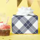 Search for navy plaid wrapping paper Gingham