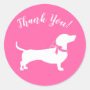 Search for pink dachshund stickers Dog