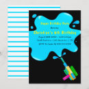 Search for boys 6th birthday invitations Neon