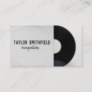 Search for vinyl record business cards Music