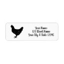 Search for chickens return address labels Vintage