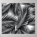 Search for black and white tropical posters Leaves