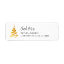 Search for gold glitter return address labels Golden