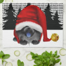 Search for black santa tea towels Puppy