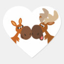 Search for cute moose stickers Cartoon