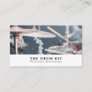 Search for drummer business cards Music