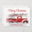 Search for red farm truck christmas cards Retro