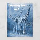 Search for blue giraffe postcards Animals