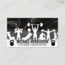 Search for active business cards Fitness instructor