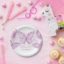 Search for purple butterfly plates Butterfly 1st birthday