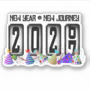 Search for and a happy new year stickers New years eve