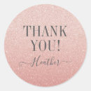 Search for pink rose thank you stickers Script