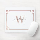 Search for white rose mouse mats Monogrammed