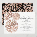Search for rose gold bridal invitations Black