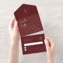 Search for burgundy and silver wedding invitations Modern