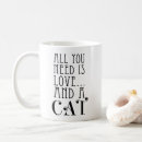 Search for all you need is love mugs Black and white
