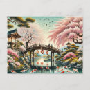 Search for watercolor koi postcards Oriental