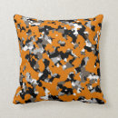 Search for black orange and grey cushions Modern