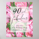 Search for 90th birthday supplies party posters 90 and fabulous