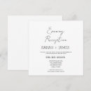 Search for elegant evening wedding invitations Black and white