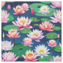 Search for lily flower fabric White
