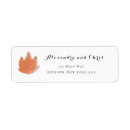 Search for maple return address labels Watercolor