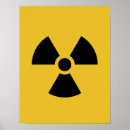 Search for radioactive posters Warning