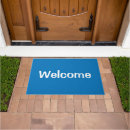 Search for bright color doormats Blue