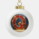 Search for letter q christmas tree decorations Initial