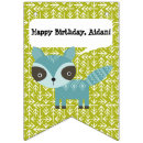 Search for woodland animal bunting flags For kids