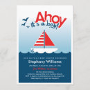 Search for ahoy baby shower invitations Ocean