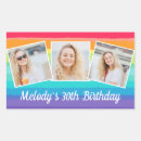 Search for colorful birthday stickers Rainbow birthday party