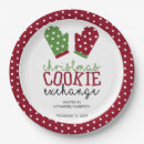 Search for holiday cookie exchange plates Christmas baking party