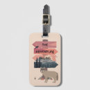 Search for adventure begins luggage tags Modern