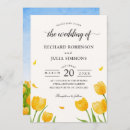 Search for yellow tulip wedding invitations Botanical