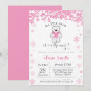 Search for snowflake baby girl shower invitations Polar bear