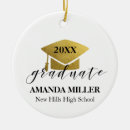 Search for graduation cap christmas tree decorations Gold