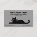 Search for cat business cards Black