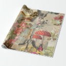Search for vintage clock wrapping paper Whimsical