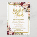 Search for marsala bridal shower invitations Floral