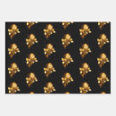 Search for black gold metallic wrapping paper Yellow