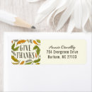 Search for give thanks return address labels Leaves