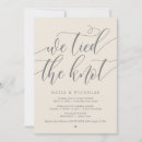 Search for we tied the knot invitations Elopement