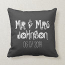 Search for bride and groom cushions Black and white
