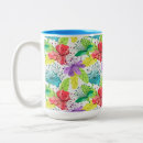 Search for flowering coffee mugs Pattern