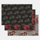 Search for gold floral wrapping paper Black and gold